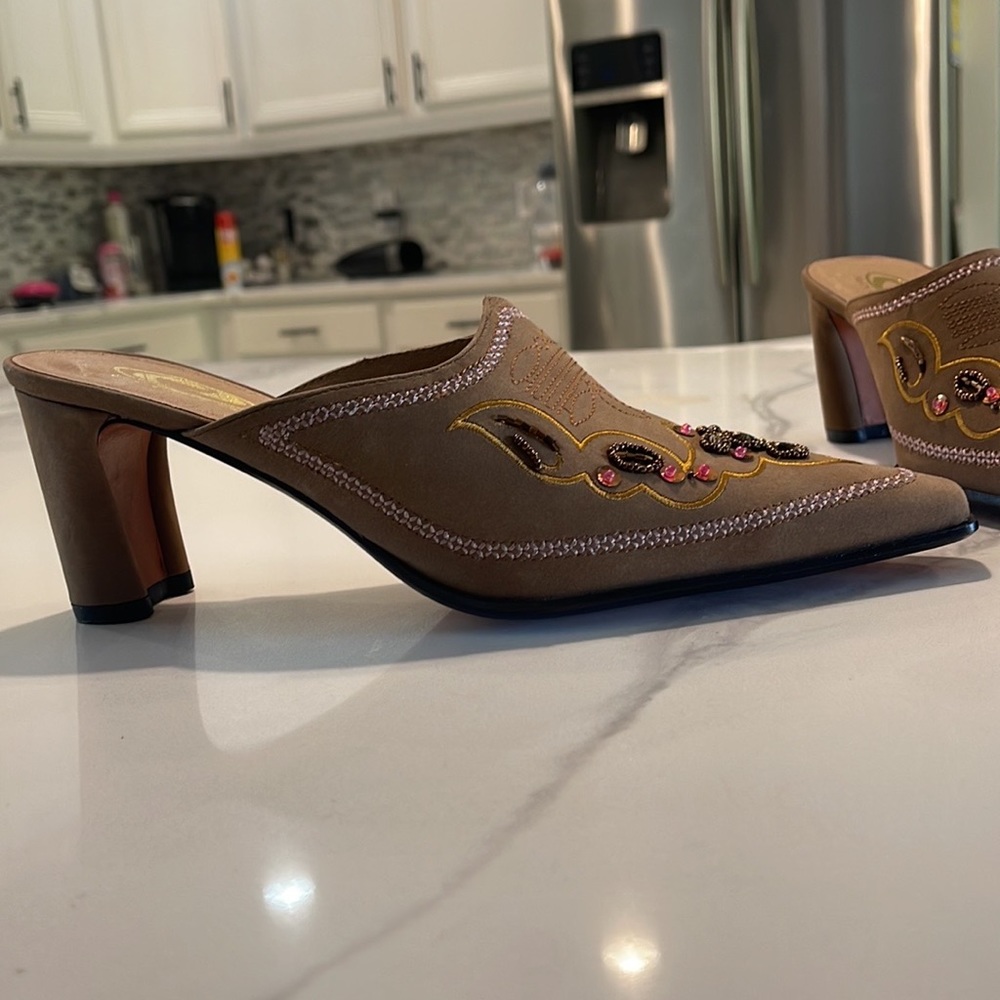Roper NWOT Leather Mule Size 9 - Picture 6 of 9
